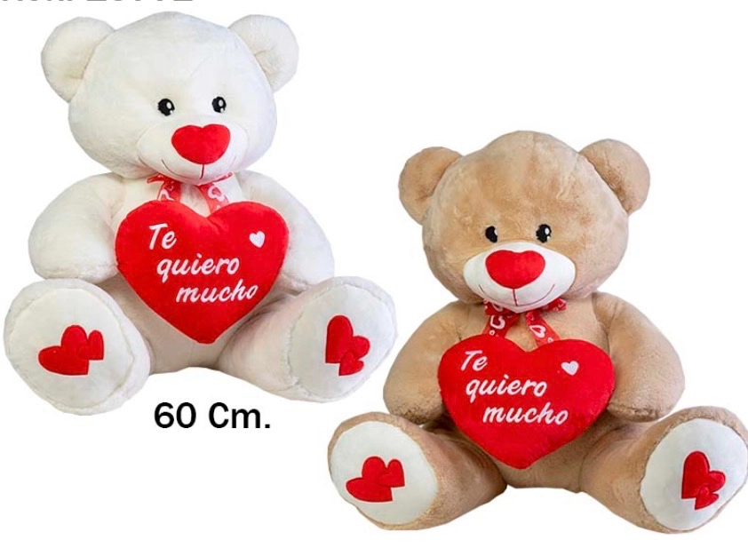 Oso gigante corazon  te quiero mucho