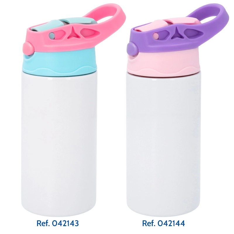 Botellas infantiles tapón colores 360ml sublimables