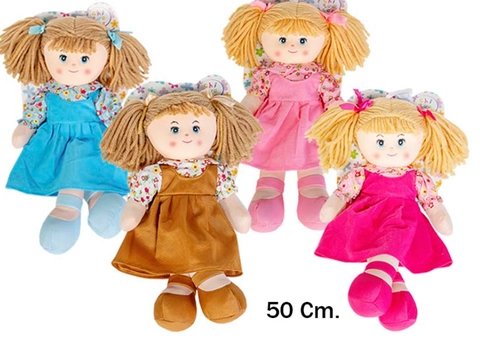 Muñeca trapo 50 centimetros