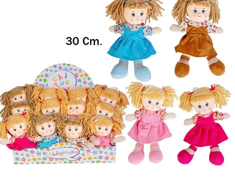 Muñeca trapo 30 centimetros